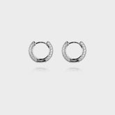 925 ICED HOOP EARRINGS